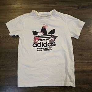 Adidas ✕ Hello Kitty Collaboration White Trefoil Logo Youth 4T
